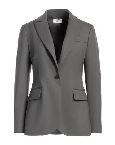 P.a.r.o.s.h P. A.r. O.s. H. Woman Blazer Khaki Size L Virgin Wool, Elastane In Beige