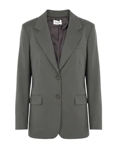P.a.r.o.s.h P. A.r. O.s. H. Woman Blazer Khaki Size L Virgin Wool, Elastane In Green