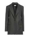 P.a.r.o.s.h P. A.r. O.s. H. Woman Blazer Khaki Size M Virgin Wool, Elastane In Beige