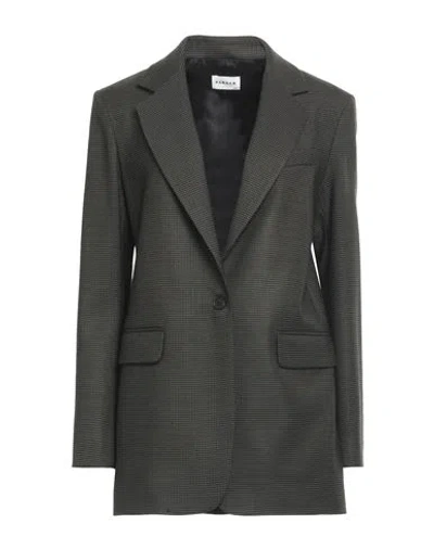 P.a.r.o.s.h P. A.r. O.s. H. Woman Blazer Khaki Size L Virgin Wool, Elastane In Green