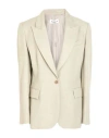 P.a.r.o.s.h P. A.r. O.s. H. Woman Blazer Light Grey Size M Viscose, Linen In Metallic