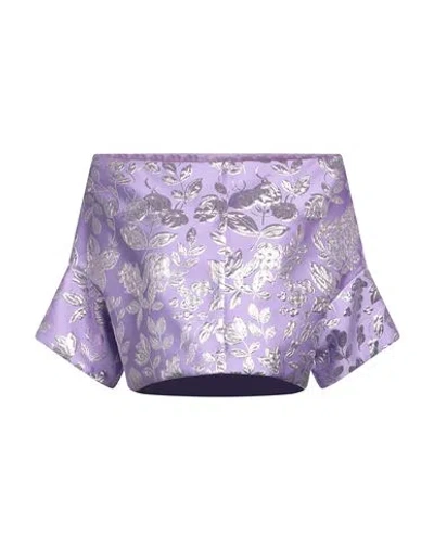 P.a.r.o.s.h P. A.r. O.s. H. Woman Blazer Lilac Size S Polyester, Polyamide, Metallic Fiber In Purple