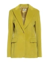 P.a.r.o.s.h P. A.r. O.s. H. Woman Blazer Lime Green Size S Cotton, Elastane In Yellow