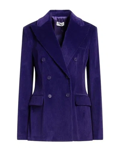 P.a.r.o.s.h P. A.r. O.s. H. Woman Blazer Purple Size L Cotton, Elastane