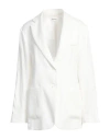 P.a.r.o.s.h P. A.r. O.s. H. Woman Blazer White Size L Linen In White