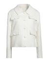 P.a.r.o.s.h P. A.r. O.s. H. Woman Blazer White Size M Cotton, Polyamide