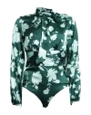 P.a.r.o.s.h P. A.r. O.s. H. Woman Bodysuit Emerald Green Size S Silk, Elastane