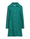 P.a.r.o.s.h Parosh Single-breasted Coat In Green