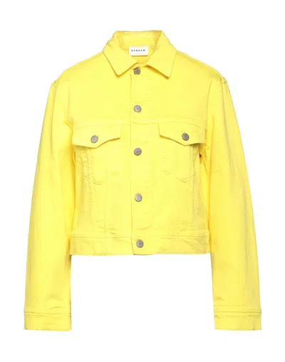 P.a.r.o.s.h Denim Outerwear In Yellow