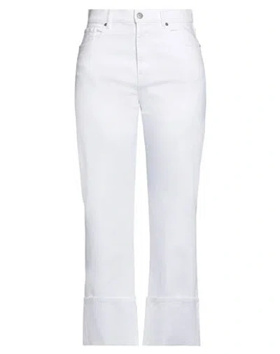P.a.r.o.s.h P. A.r. O.s. H. Woman Denim Pants Off White Size S Cotton, Elastane
