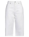 P.a.r.o.s.h P. A.r. O.s. H. Woman Denim Shorts White Size M Cotton, Elastane In White