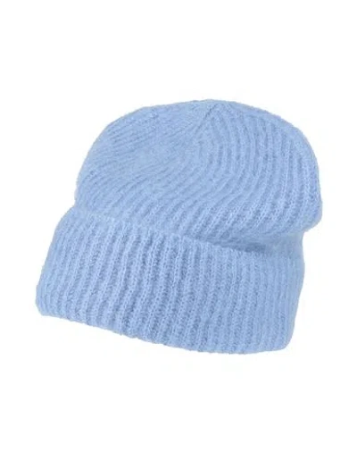 P.a.r.o.s.h P. A.r. O.s. H. Woman Hat Light Blue Size S Mohair Wool, Polyamide, Wool