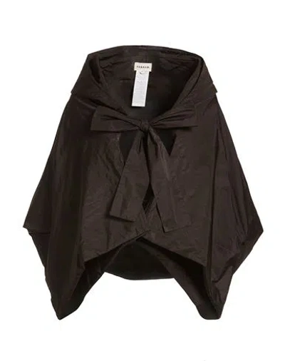 P.a.r.o.s.h P. A.r. O.s. H. Woman Jacket Dark Brown Size Onesize Polyester In Black