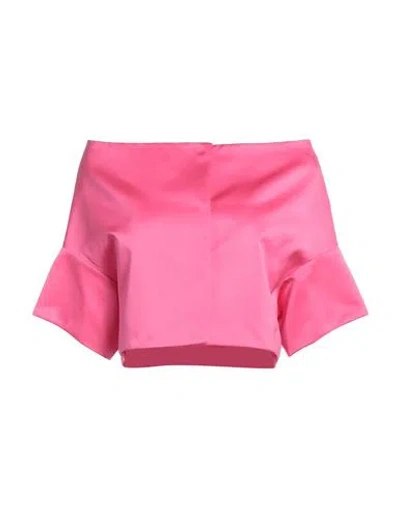 P.A.R.O.S.H P. A.R. O.S. H. WOMAN JACKET FUCHSIA SIZE M POLYESTER