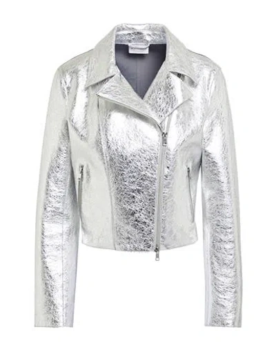 P.a.r.o.s.h P. A.r. O.s. H. Woman Jacket Silver Size S Lambskin