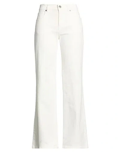 P.a.r.o.s.h P. A.r. O.s. H. Woman Jeans White Size M Cotton, Elastane