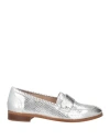 P.a.r.o.s.h Snake-effect Loafers In Silver