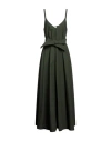 P.a.r.o.s.h P. A.r. O.s. H. Woman Long Dress Military Green Size M Cotton