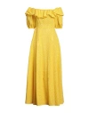 P.a.r.o.s.h P. A.r. O.s. H. Woman Long Dress Yellow Size Xs Cotton In Yellow