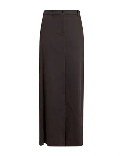 P.a.r.o.s.h P. A.r. O.s. H. Woman Maxi Skirt Charcoal Size S Cotton, Lyocell, Elastane In Grey