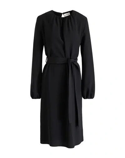P.a.r.o.s.h P. A.r. O.s. H. Woman Midi Dress Black Size L Polyester, Elastane In Black