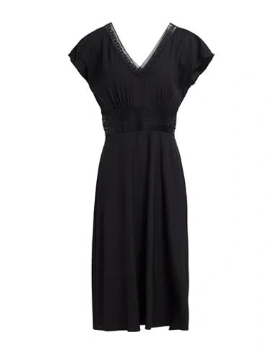 P.a.r.o.s.h P. A.r. O.s. H. Woman Midi Dress Black Size L Silk, Elastane