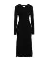 P.a.r.o.s.h P. A.r. O.s. H. Woman Midi Dress Black Size L Viscose, Polycarbonate In Black