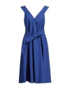 P.a.r.o.s.h P. A.r. O.s. H. Woman Midi Dress Blue Size L Cotton In Blue