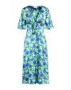 P.a.r.o.s.h P. A.r. O.s. H. Woman Midi Dress Blue Size L Silk, Elastane
