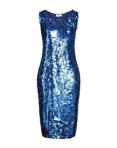 P.a.r.o.s.h P. A.r. O.s. H. Woman Midi Dress Bright Blue Size L Polyamide, Elastane