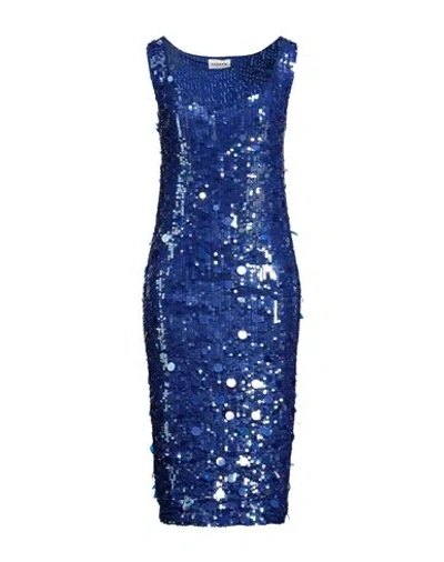 P.a.r.o.s.h P. A.r. O.s. H. Woman Midi Dress Bright Blue Size M Polyamide, Elastane In Blue