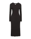 P.a.r.o.s.h P. A.r. O.s. H. Woman Midi Dress Dark Brown Size L Viscose, Polycarbonate