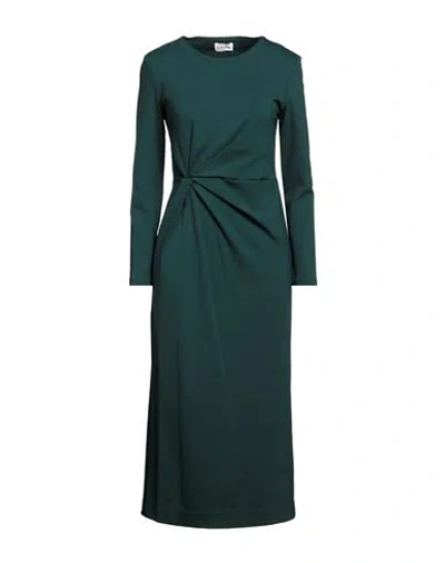 P.a.r.o.s.h P. A.r. O.s. H. Woman Midi Dress Dark Green Size M Polyamide, Elastane