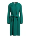 P.a.r.o.s.h P. A.r. O.s. H. Woman Midi Dress Emerald Green Size L Polyester, Elastane In Green