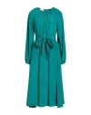 P.a.r.o.s.h P. A.r. O.s. H. Woman Midi Dress Emerald Green Size L Polyester In Green