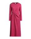 P.a.r.o.s.h P. A.r. O.s. H. Woman Midi Dress Fuchsia Size Xl Polyamide, Elastane In Pink