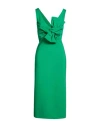 P.a.r.o.s.h P. A.r. O.s. H. Woman Midi Dress Green Size L Viscose, Polyamide, Elastane In Green