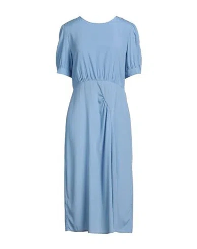 P.a.r.o.s.h P. A.r. O.s. H. Woman Midi Dress Light Blue Size S Silk, Elastane