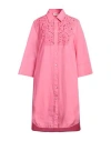 P.a.r.o.s.h P. A.r. O.s. H. Woman Midi Dress Magenta Size M Cotton In Magenta