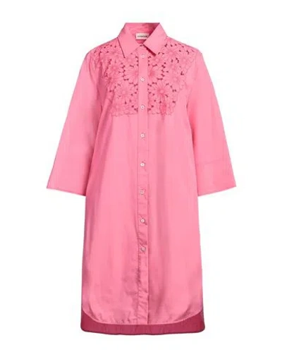P.a.r.o.s.h P. A.r. O.s. H. Woman Midi Dress Magenta Size M Cotton
