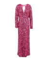 P.a.r.o.s.h P. A.r. O.s. H. Woman Midi Dress Magenta Size Xs Polyester, Elastane In Purple