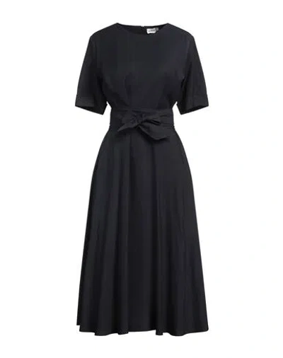 P.a.r.o.s.h P. A.r. O.s. H. Woman Midi Dress Midnight Blue Size S Viscose, Linen In Blue