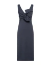 P.a.r.o.s.h P. A.r. O.s. H. Woman Midi Dress Midnight Blue Size S Viscose, Polyamide, Elastane