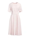 P.a.r.o.s.h P. A.r. O.s. H. Woman Midi Dress Pink Size L Viscose, Linen In Pink