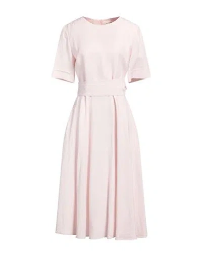 P.a.r.o.s.h P. A.r. O.s. H. Woman Midi Dress Pink Size L Viscose, Linen