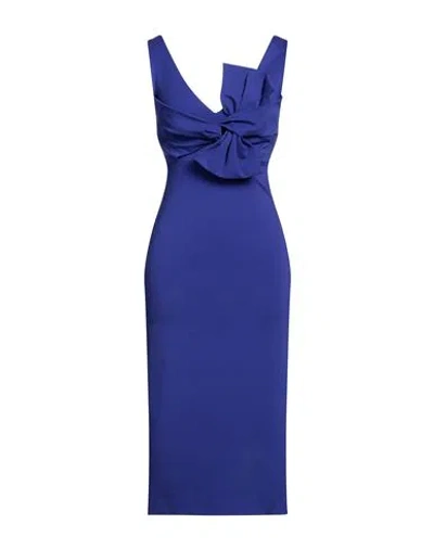 P.a.r.o.s.h P. A.r. O.s. H. Woman Midi Dress Purple Size Xs Viscose, Polyamide, Elastane