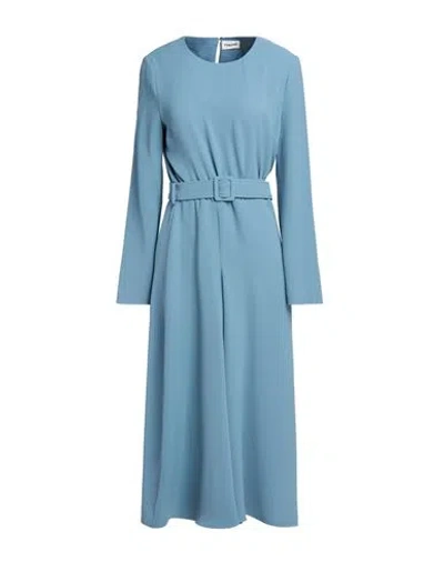 P.a.r.o.s.h P. A.r. O.s. H. Woman Midi Dress Slate Blue Size L Polyester