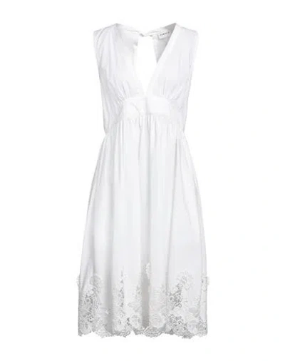 P.a.r.o.s.h P. A.r. O.s. H. Woman Midi Dress White Size L Cotton, Polyester