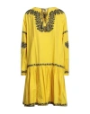 P.a.r.o.s.h P. A.r. O.s. H. Woman Midi Dress Yellow Size S Cotton In Yellow