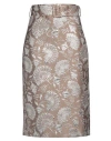 P.a.r.o.s.h P. A.r. O.s. H. Woman Midi Skirt Beige Size S Polyester, Polyamide, Metallic Fiber In Beige